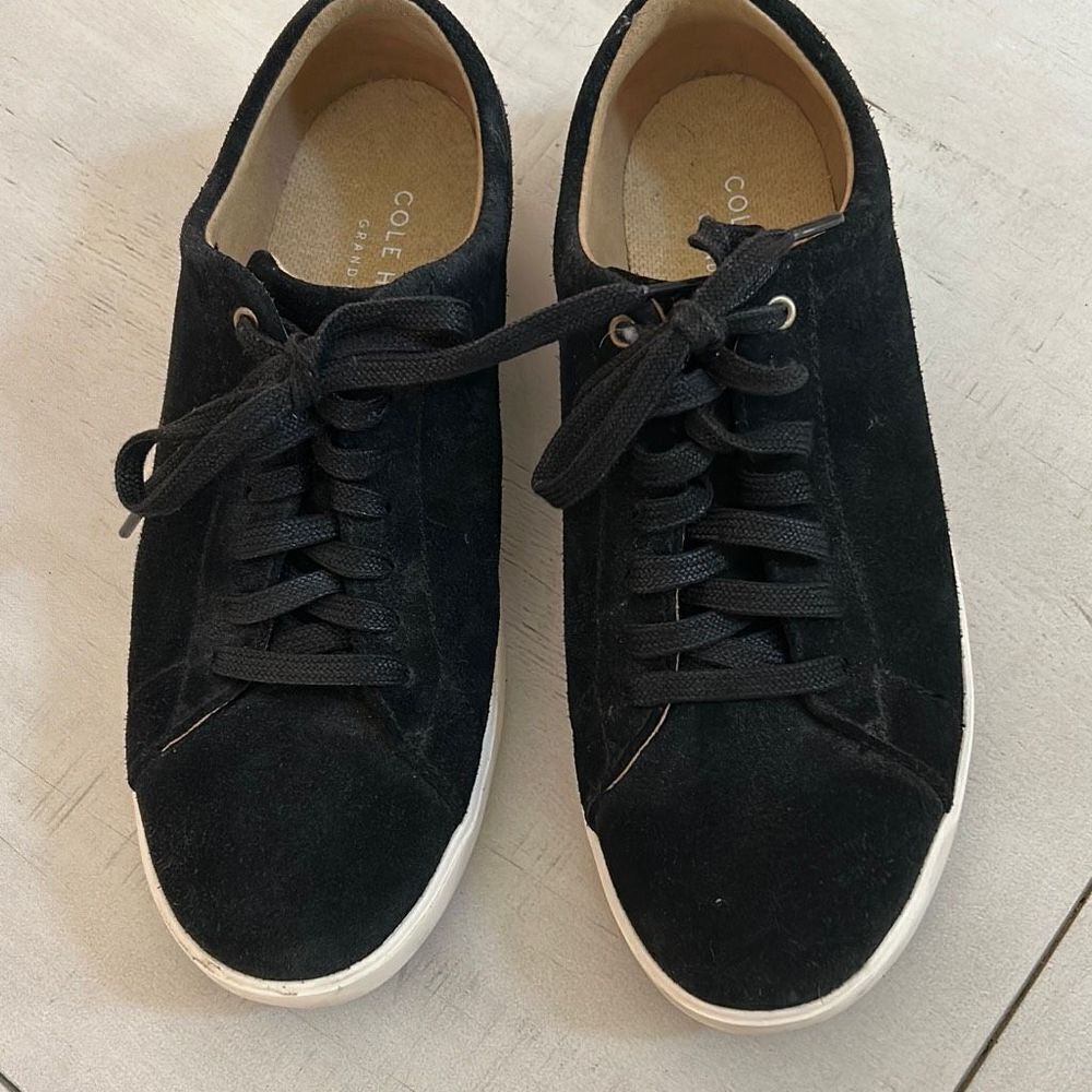 Cole Haan Black Suede Sneakers